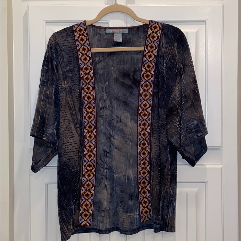 Flying Tomato | Velvet Kimono Cardigan